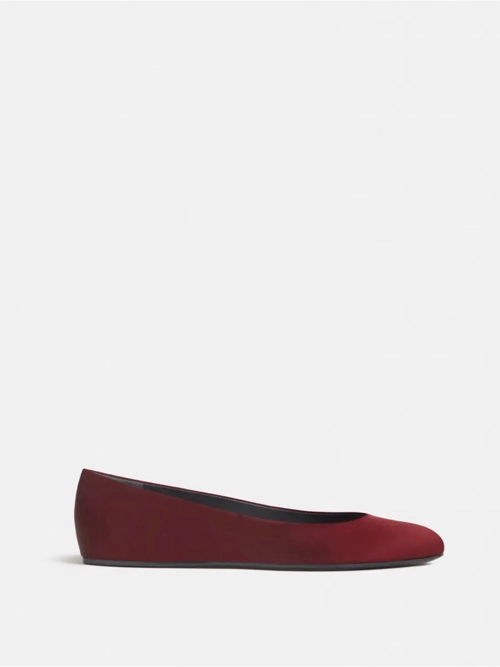 Reformation Charlie Taye Burgundy Ballet Flats - Picture 2 of 6